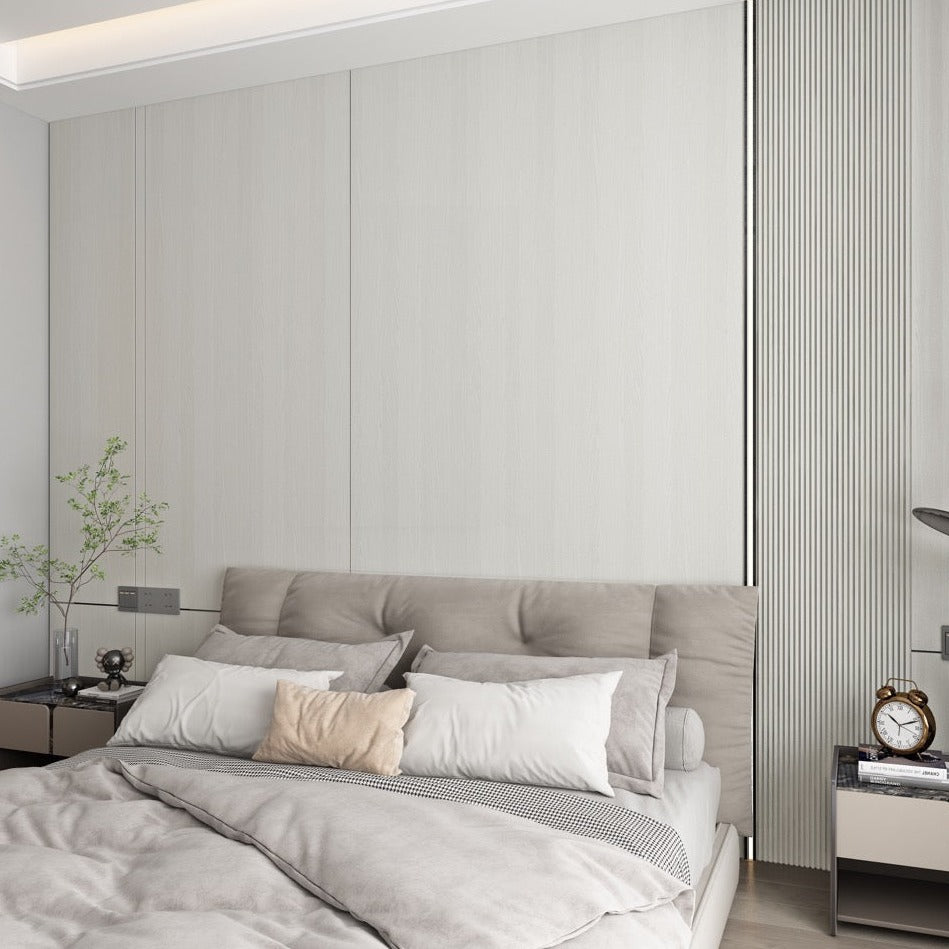 Nroro - Ivory Oak 62A - Flat Wall Panel - PVC Decor