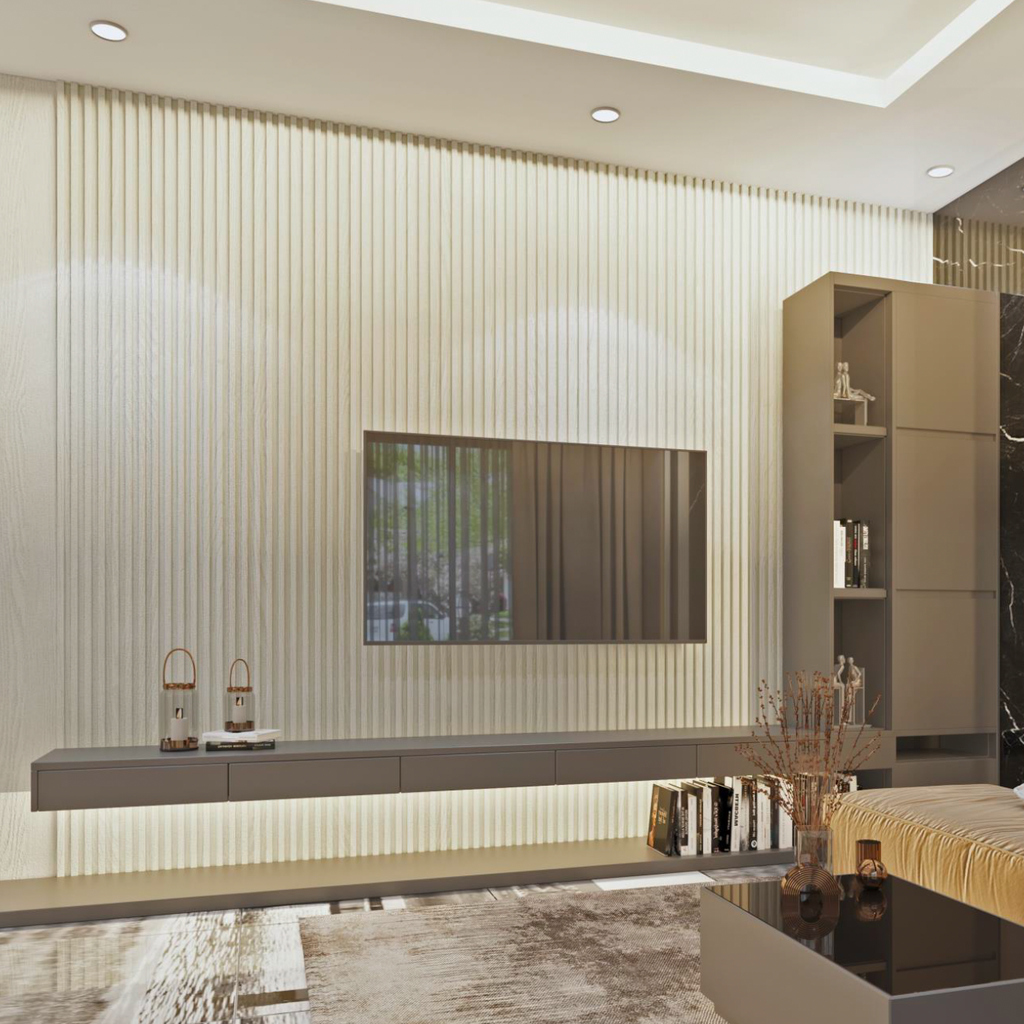 Nroro - Ivory Oak 62A - Slat Wall & Ceiling Panel - PVC Decor