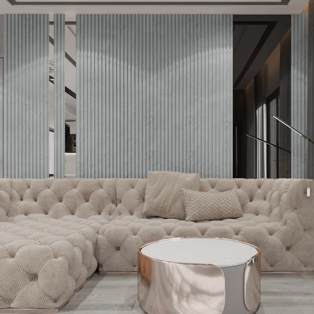 Nroro - Fusion Grey 52A - Slat Wall & Ceiling Panel - PVC Decor