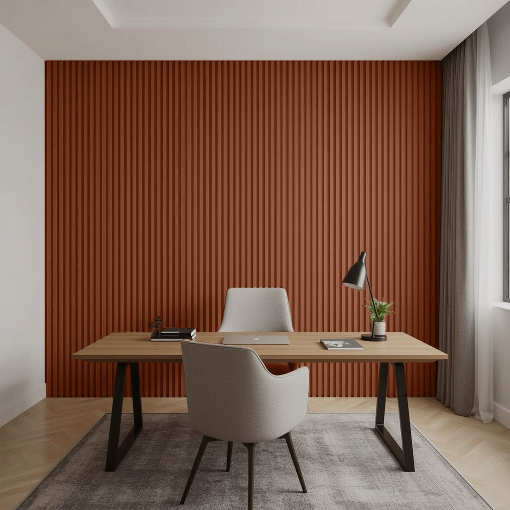 Nroro - Luxury Hawaiian Koa 03A - Ridge5 Collection - Slat Wall & Ceiling Panel - PVC Decor Accent