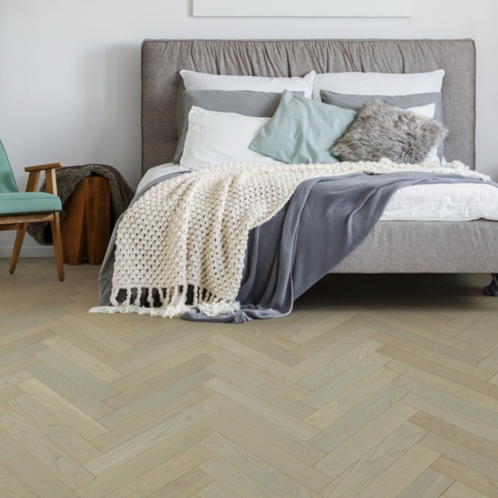 Uafloors Flooring - Oak Herringbone Dark Gray - Uafloors Collection - Hardwood Flooring