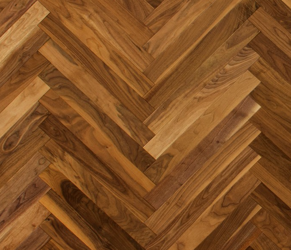 Uafloors Flooring - American Walnut Herringbone - Uafloors Collection - Hardwood Flooring