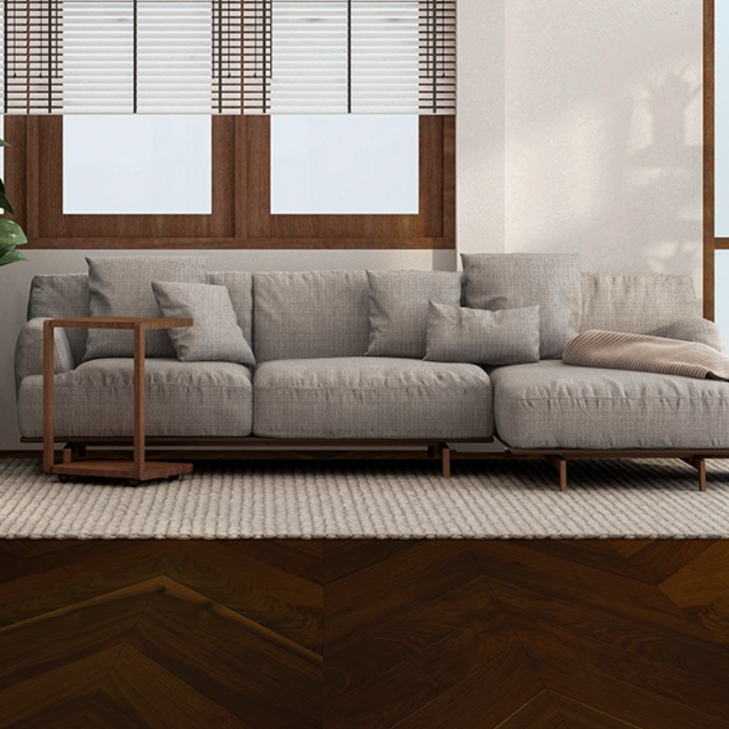 Uafloors Flooring - Chevron Leathered Walnut - Uafloors Collection - Hardwood Flooring