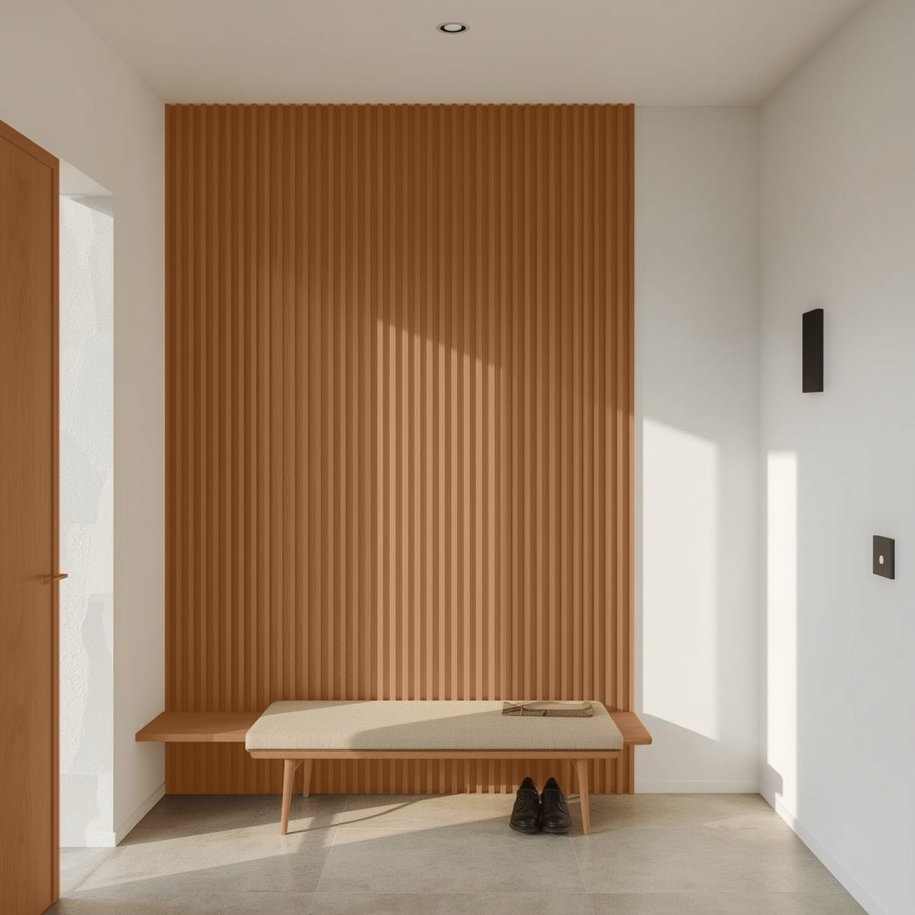 Nroro - Toffee Walnut 26A - Ridge5 Collection - Slat Wall