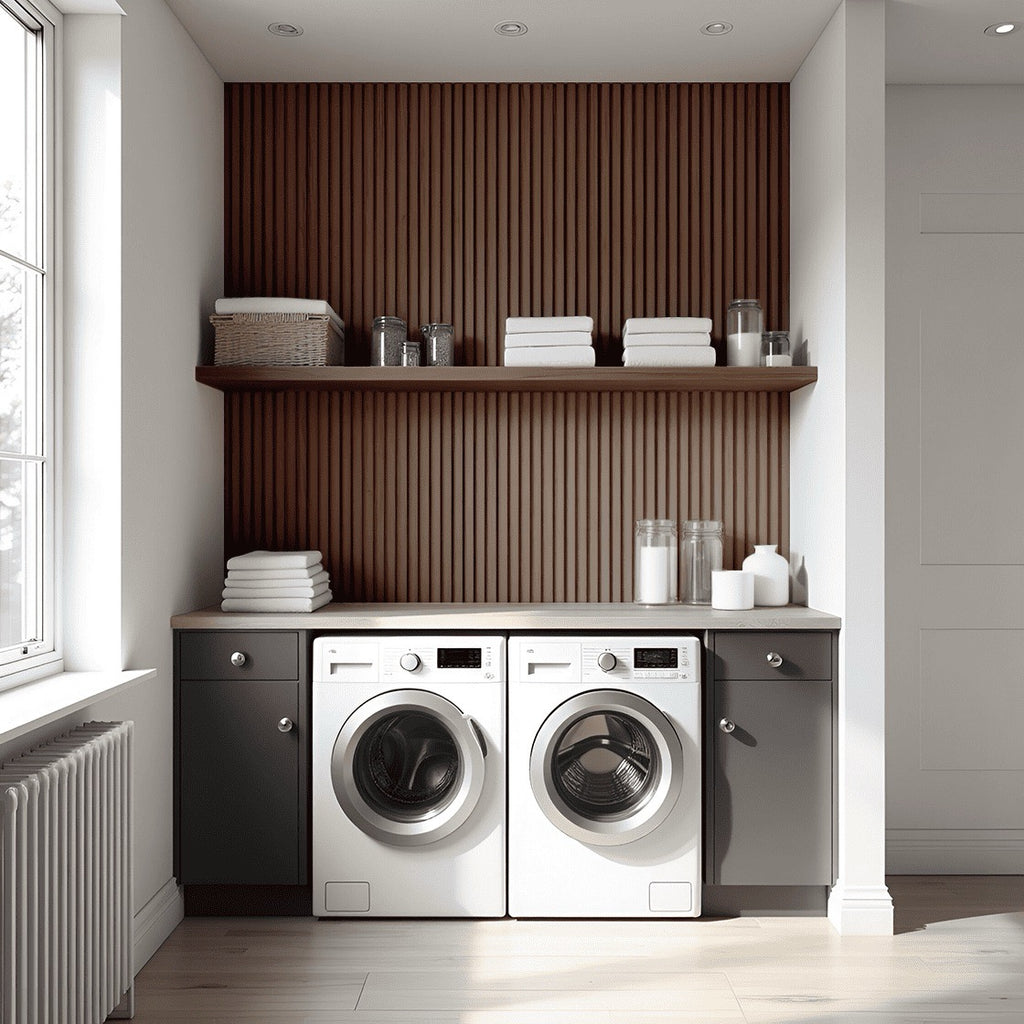 Nroro - Chocolate Walnut 34AS - Ridge5 Collection - Slat Wall & Ceiling Panel - PVC Decor Accent