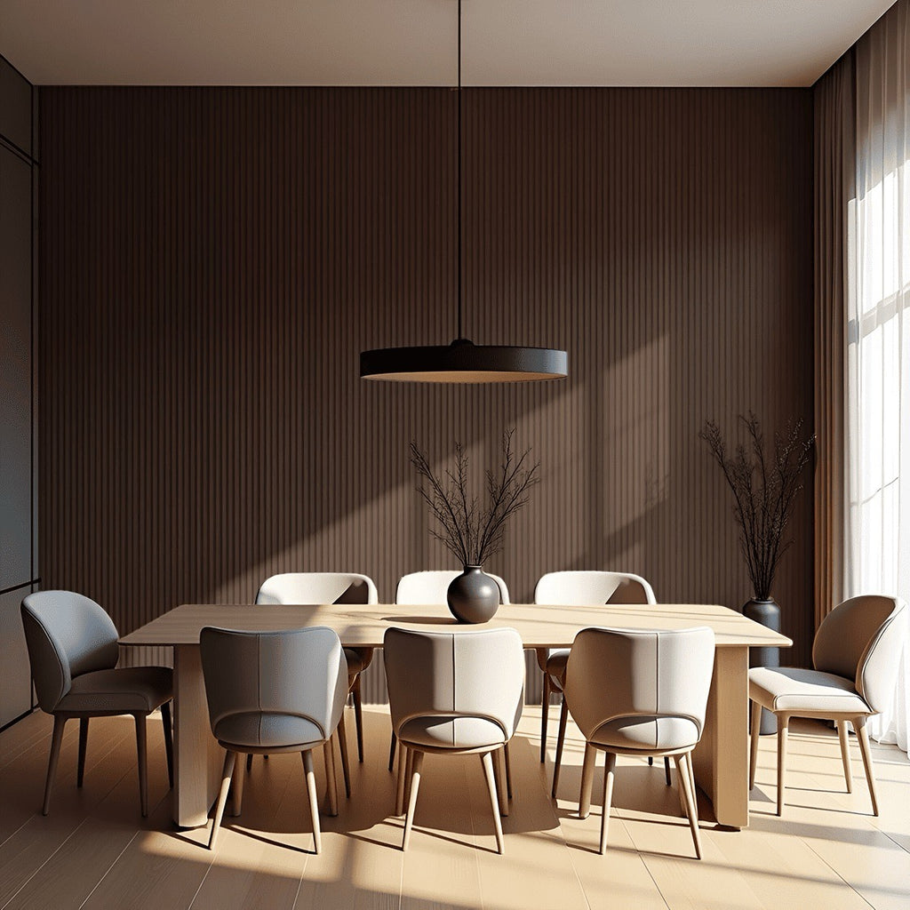 Nroro - Chocolate Walnut 34AS - Ridge5 Collection - Slat Wall & Ceiling Panel - PVC Decor Accent