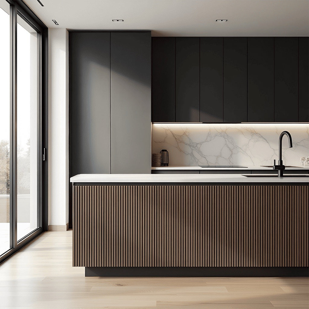 Nroro - Chocolate Walnut 34AS - Ridge5 Collection - Slat Wall & Ceiling Panel - PVC Decor Accent