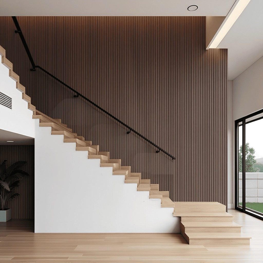 Nroro - Chocolate Walnut 34AS - Ridge5 Collection - Slat Wall & Ceiling Panel - PVC Decor Accent