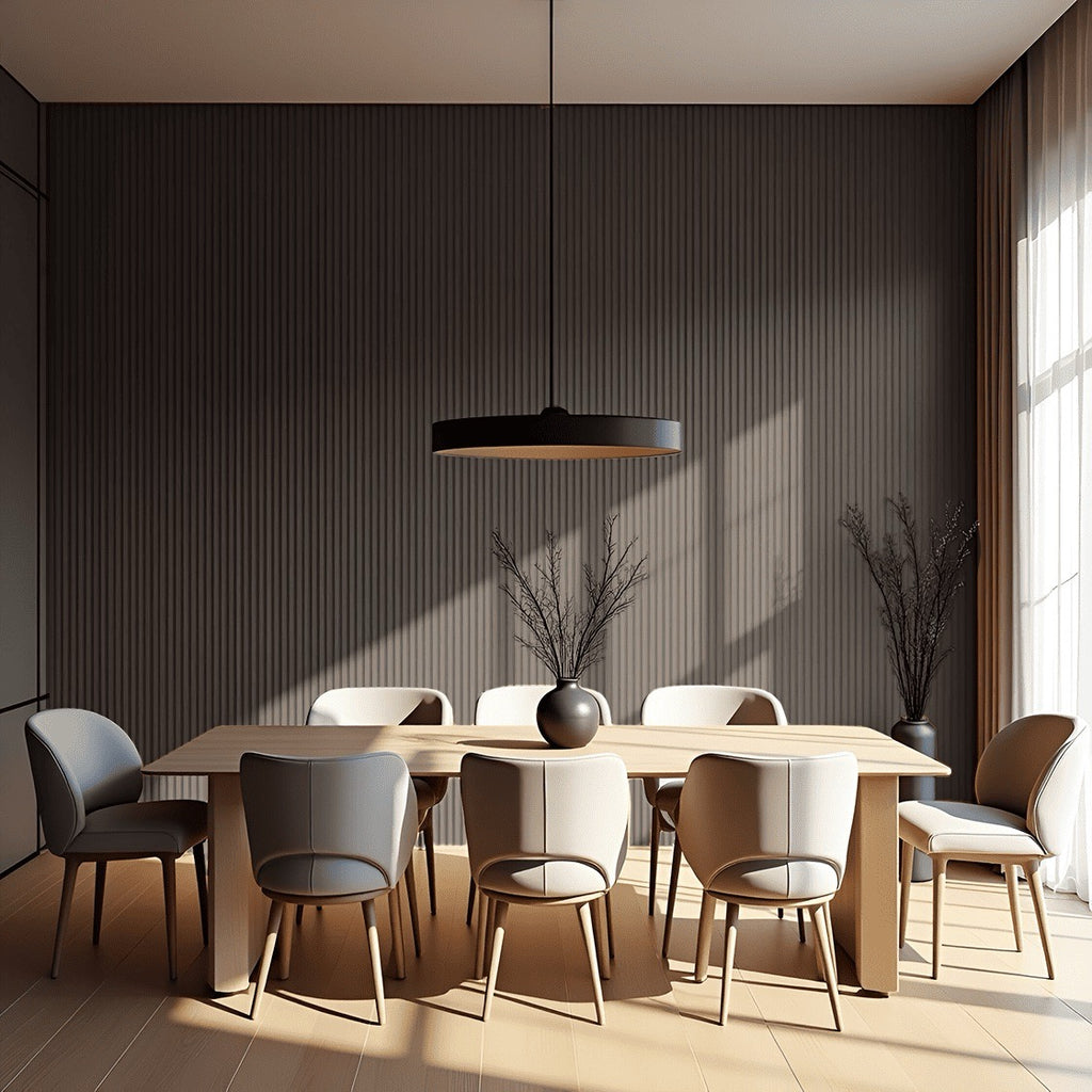 Nroro - Espresso Walnut 37A - Ridge5 Collection - Slat Wall & Ceiling Panel - PVC Decor Accent