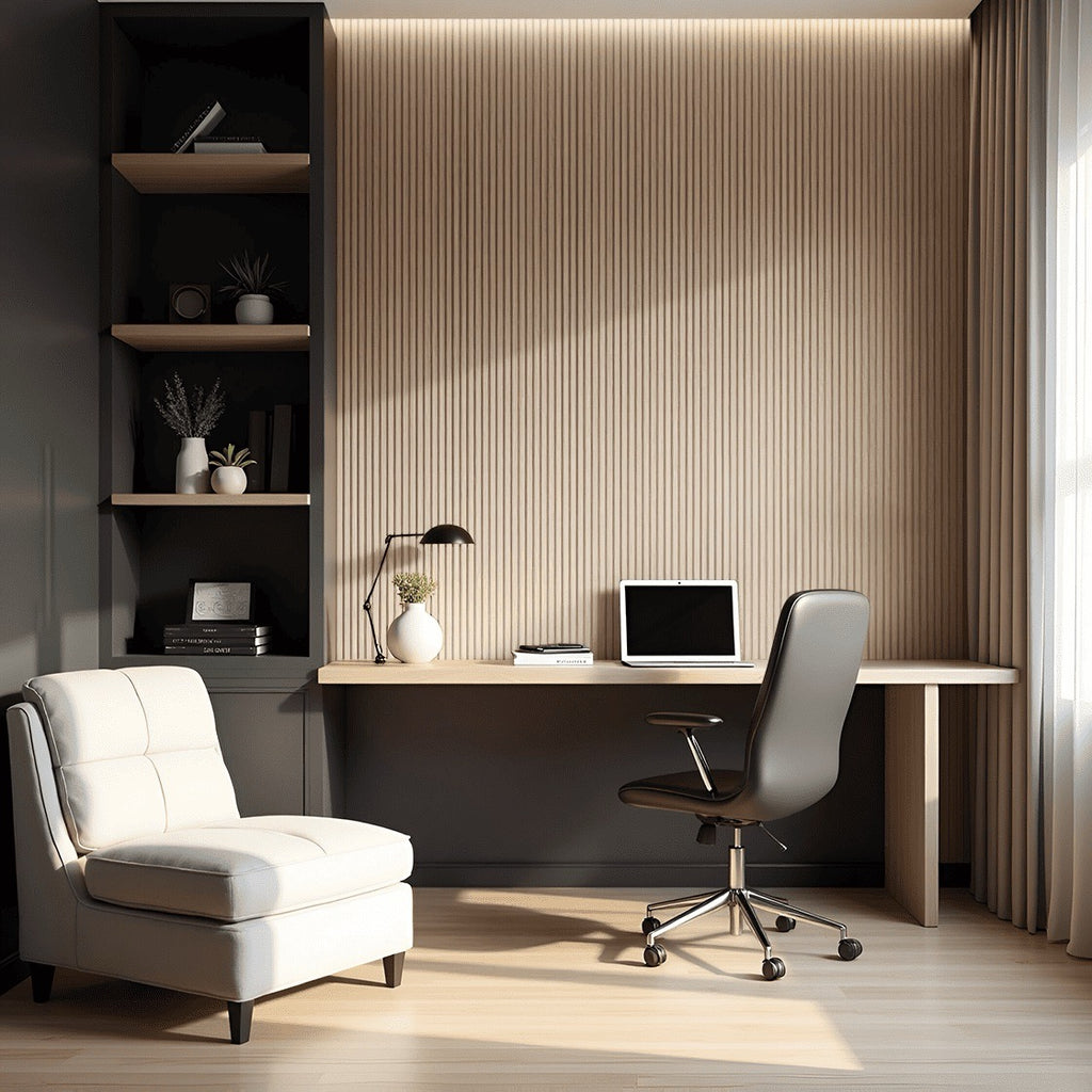 Nroro - Honey Oak 43A - Ridge5 Collection - Slat Wall & Ceiling Panel - PVC Decor Accent