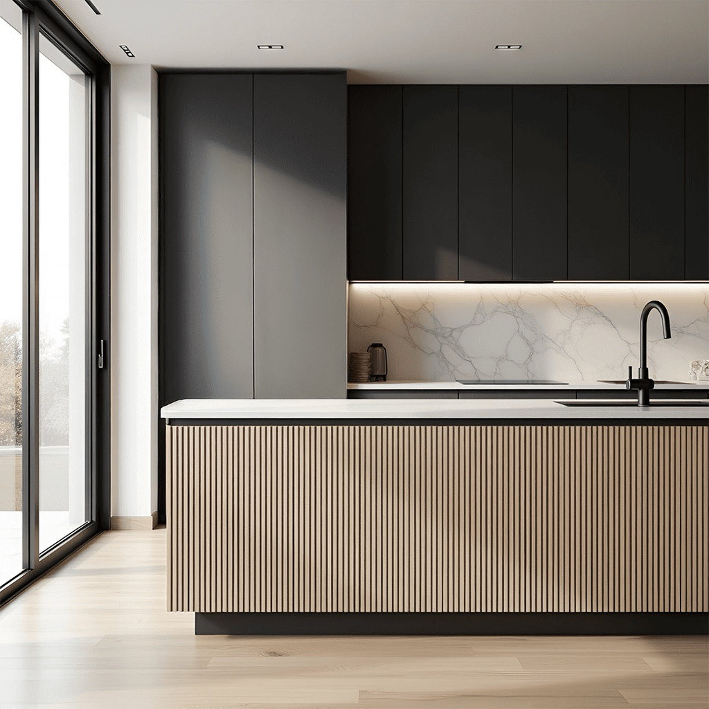 Nroro - Honey Oak 43A - Ridge5 Collection - Slat Wall & Ceiling Panel - PVC Decor Accent