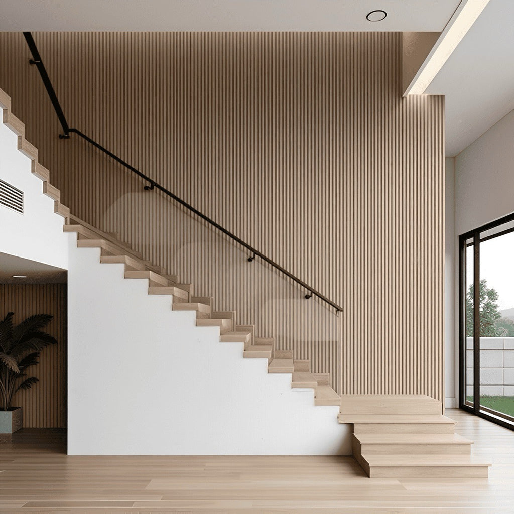 Nroro - Honey Oak 43A - Ridge5 Collection - Slat Wall & Ceiling Panel - PVC Decor Accent