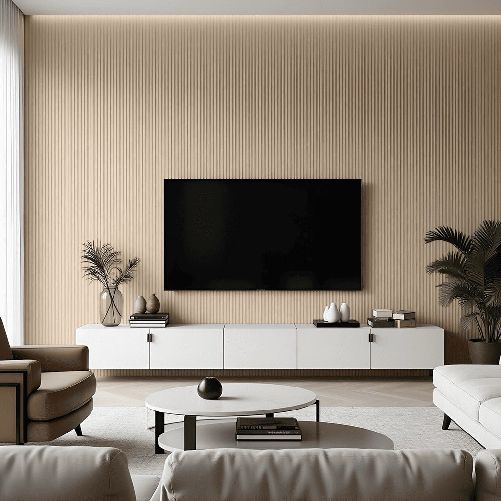 Nroro - Honey Oak 43A - Ridge5 Collection - Slat Wall & Ceiling Panel - PVC Decor Accent