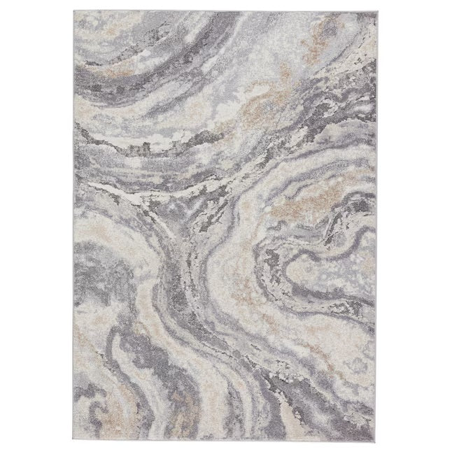 Gray Area Rug 8′ x 10′ – Grey Geode Collection | Origin 21