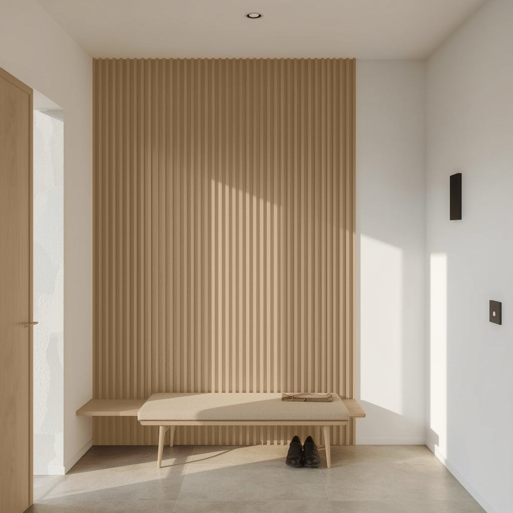 Nroro - Caramel Maple 57A - Slat Wall & Ceiling Panel - PVC Decor Accent