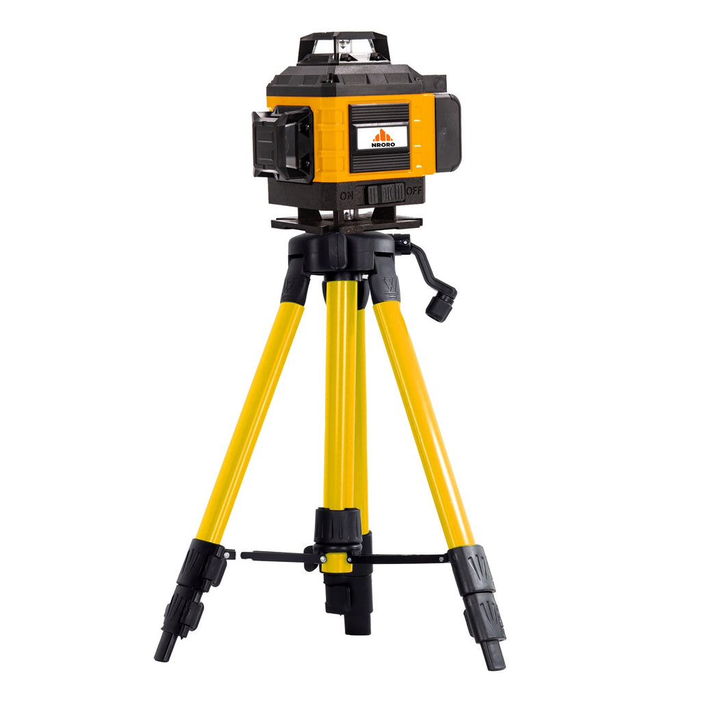 Nroro Tools - 16-Line Laser Level - Kit in Hard Case with Tripod & Stands