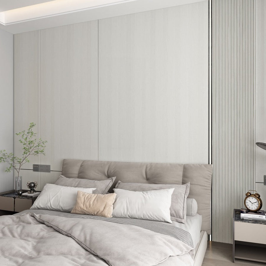 Nroro - Ivory Oak 62A - Flat Wall & Ceiling Panel - PVC Decor