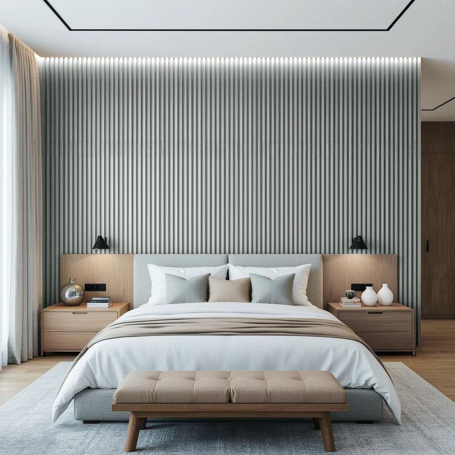 Nroro - Mistwood 83A - Ridge5 Collection - Slat Wall & Ceiling Panel - PVC Decor Accent