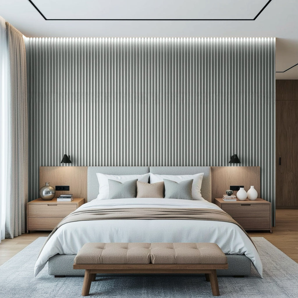 Nroro - Mistwood 83A - Ridge5 Collection - Slat Wall & Ceiling Panel - PVC Decor Accent