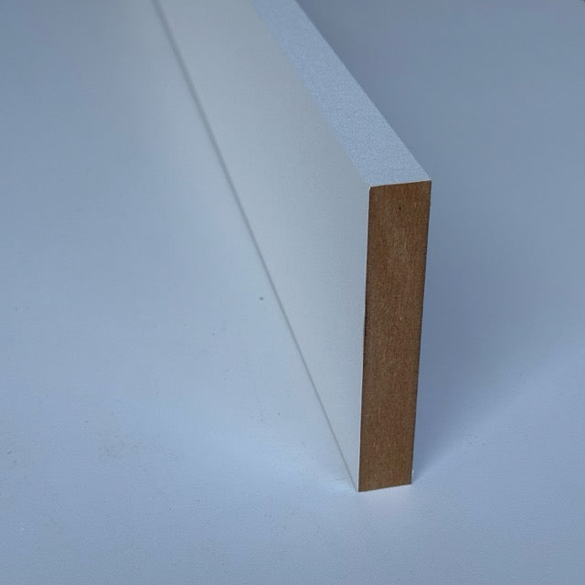 Nroro - Baseboard 3/4" x 4-1/4" x 92" - MDF square plastic wrapped