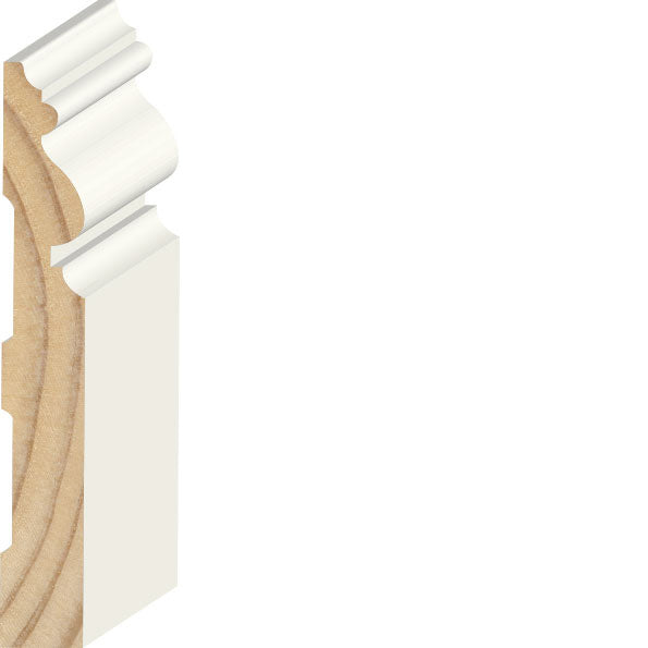 Nroro - Baseboard 1/2" x 4-1/2" x 96" - Wood Santa Fe Primed Molding