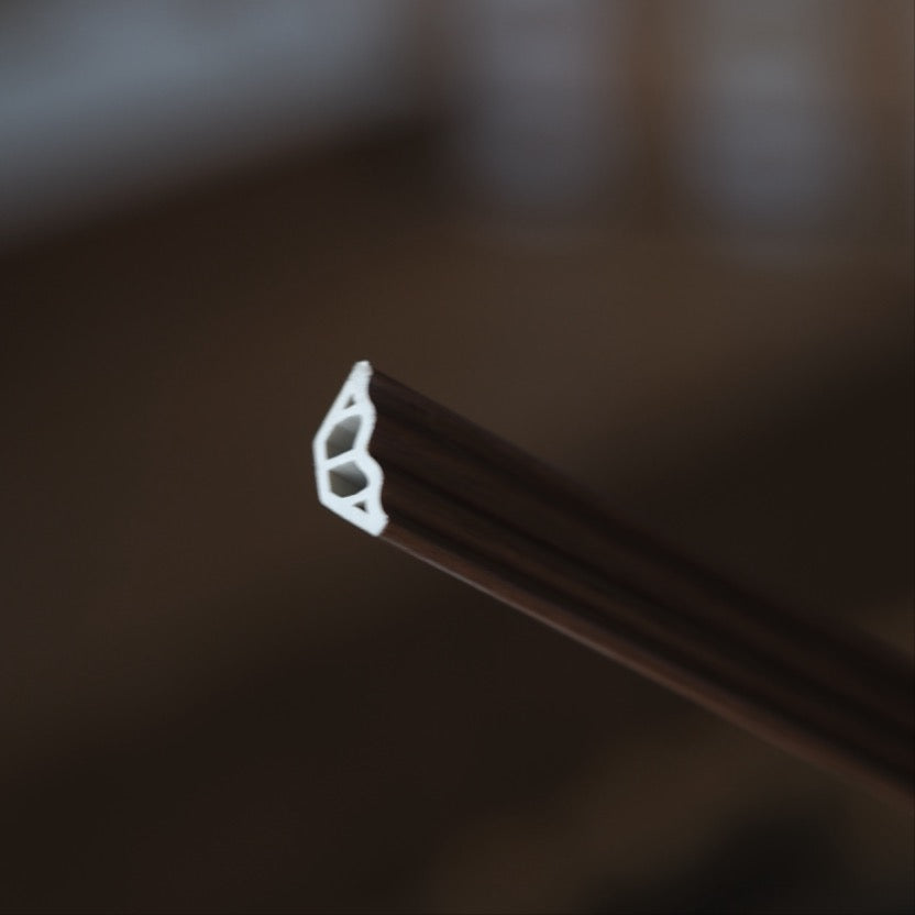 Nroro Molding - Toffee Walnut 26A - Inside Corner (aka Negative) - Transition