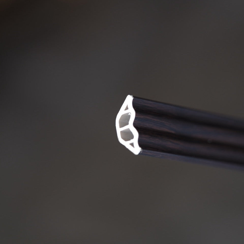 Nroro Molding - Espresso Walnut 37A - Inside Corner (aka Negative) - Transition