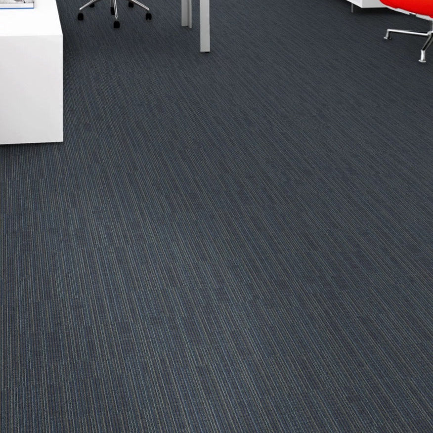 Aladdin Commercial - Blue Stream - Get Moving Tile - 24"x24" Carpet Tile