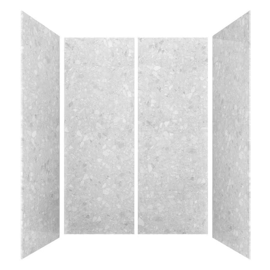 Gekoa - Morning Haze #2 - 36"x96"x5/8" Quartz - Set 4x Shower Wall Panel