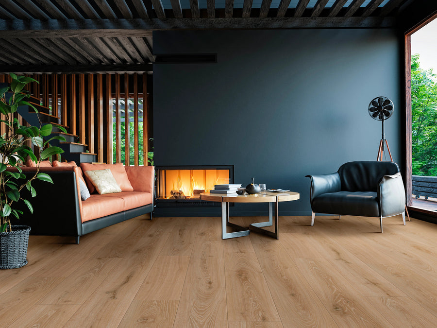 COREtec Originals Mocha Field Oak room scene