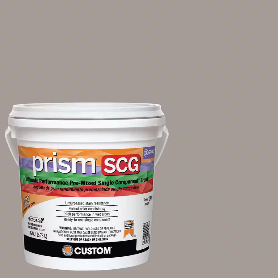 Custom Building Products Prism SCG #542 Graystone 1 Gallon – Pre-Mixed Single Component Grout