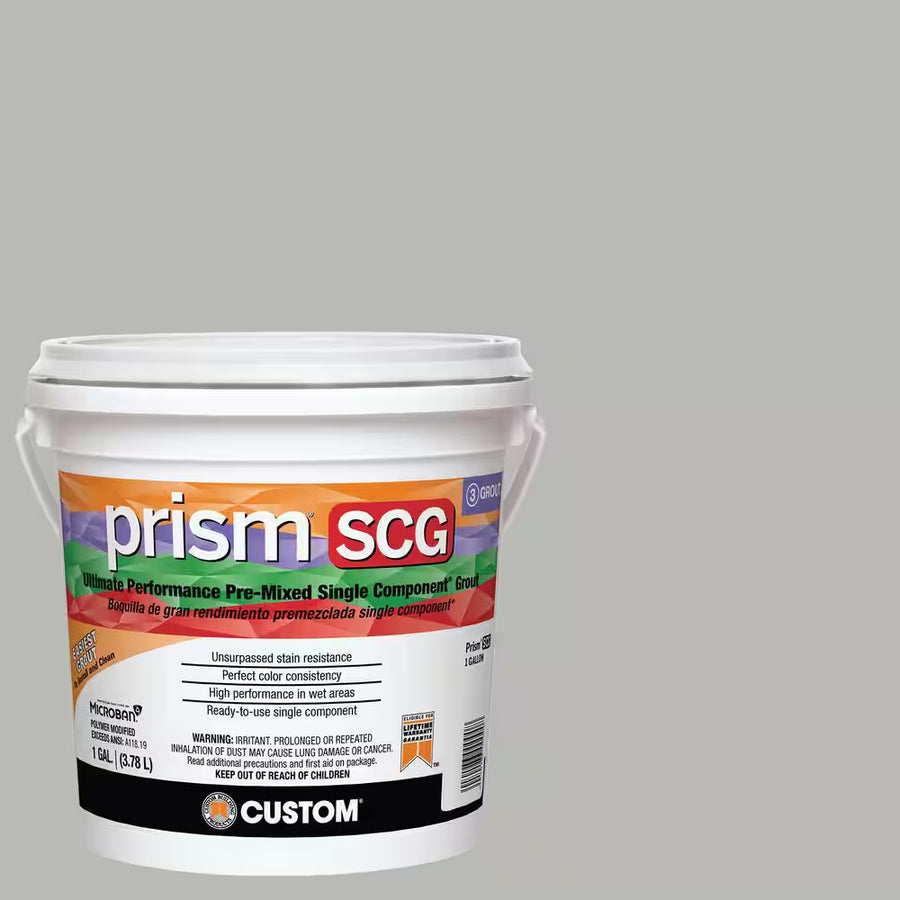 Custom Building Products Prism SCG #546 Cape Gray 1 Gallon – Pre-Mixed Single Component Grout