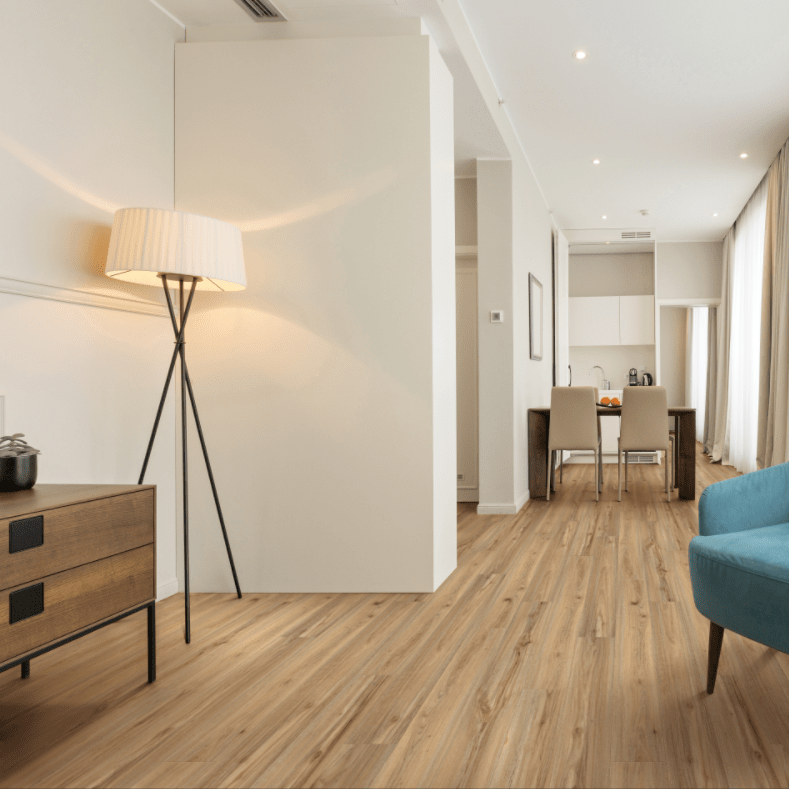 COREtec Pacifica Pro Plus Kohala Birch room scene