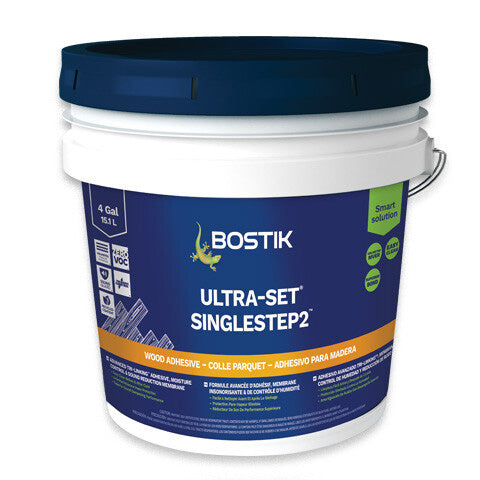 Wood Flooring Adhesive, Moisture & Sound Barrier – Bostik SingleStep2 (4 Gal)