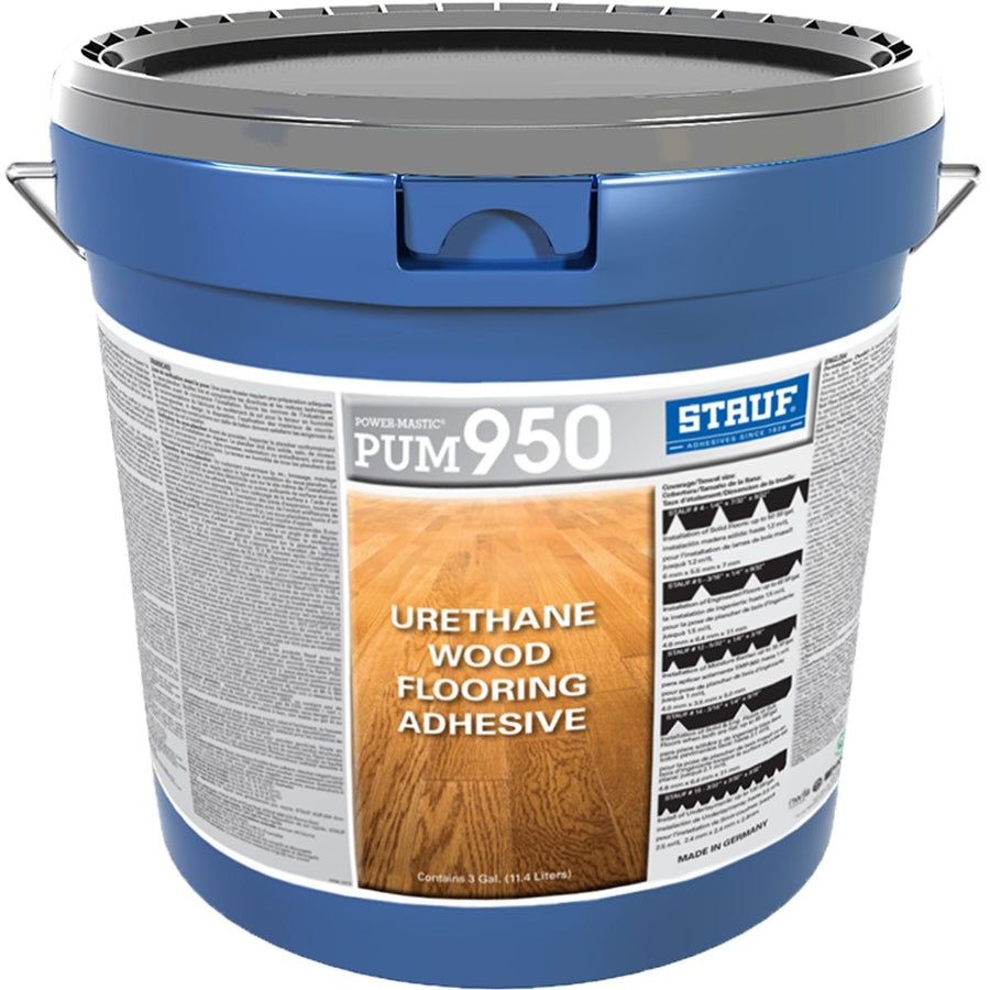 Stauf – PUM-950 Power-Mastic – Urethane Wood Flooring Adhesive – 3 gal