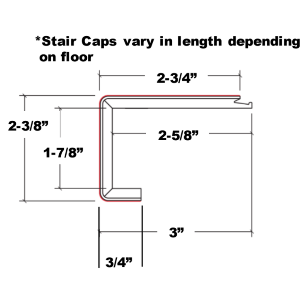 Mohawk Flooring - Explorer's Cove - Stair Nose Flush (44-inch) - Vinyl Plank Flooring