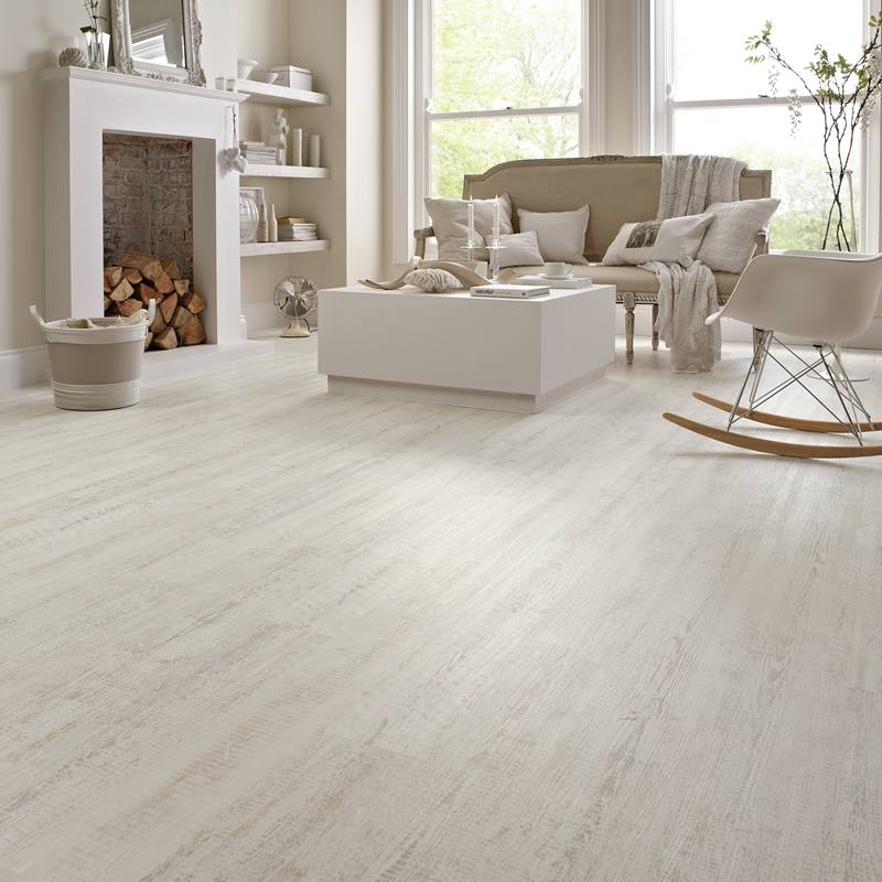 Karndean Flooring - KP105-White-Painted-Pine - Knight Tile - Glue down - Vinyl tile