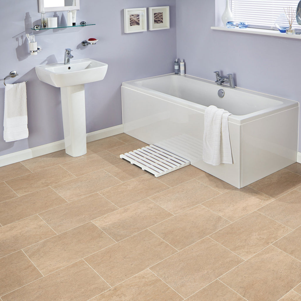 Karndean Flooring - Bath-Stone - Knight Tile - Glue down - Vinyl tile