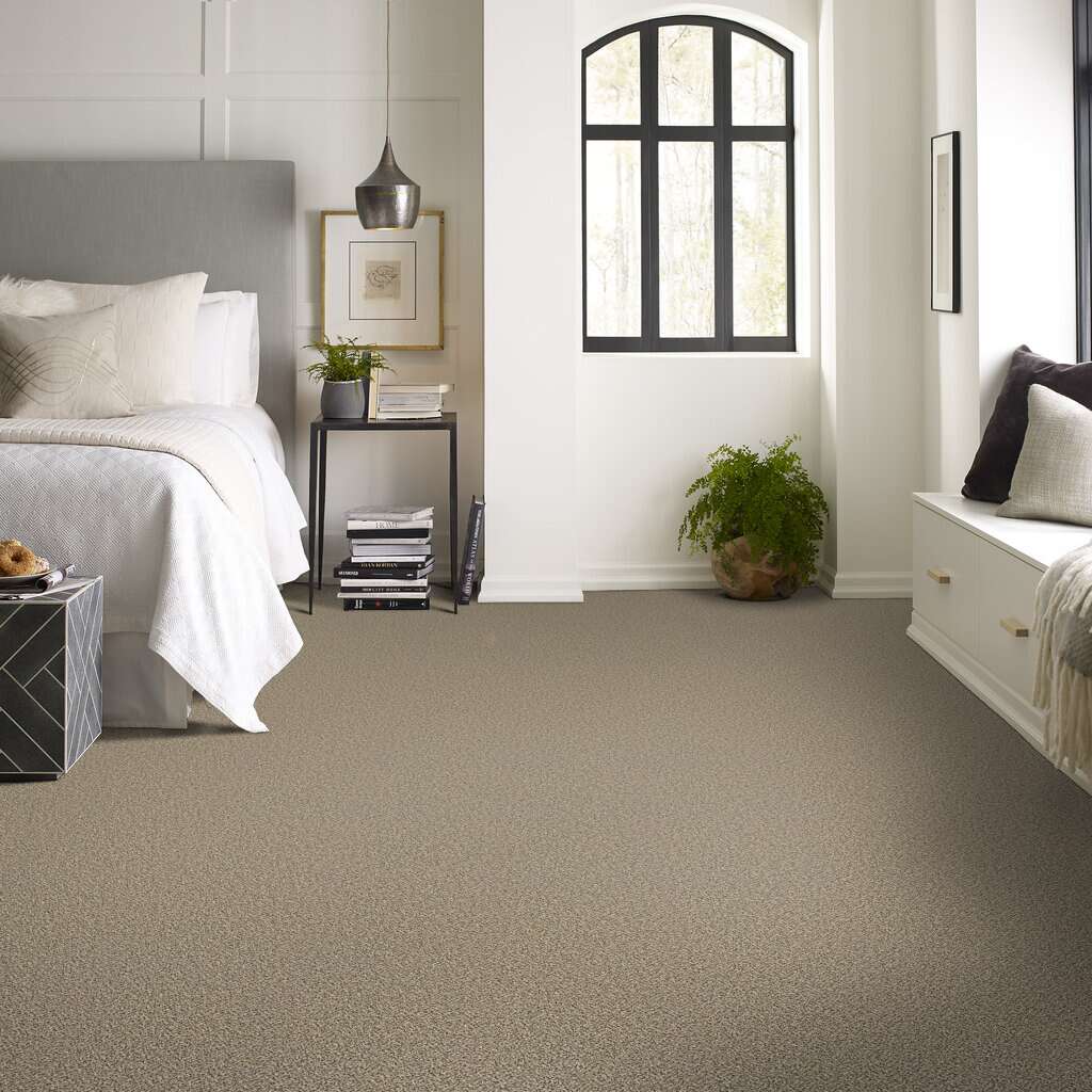 Shaw Floors - 00100 Sea Shell - E9288 BECAUSE WE CAN III 15' - Simply The Best - Carpet